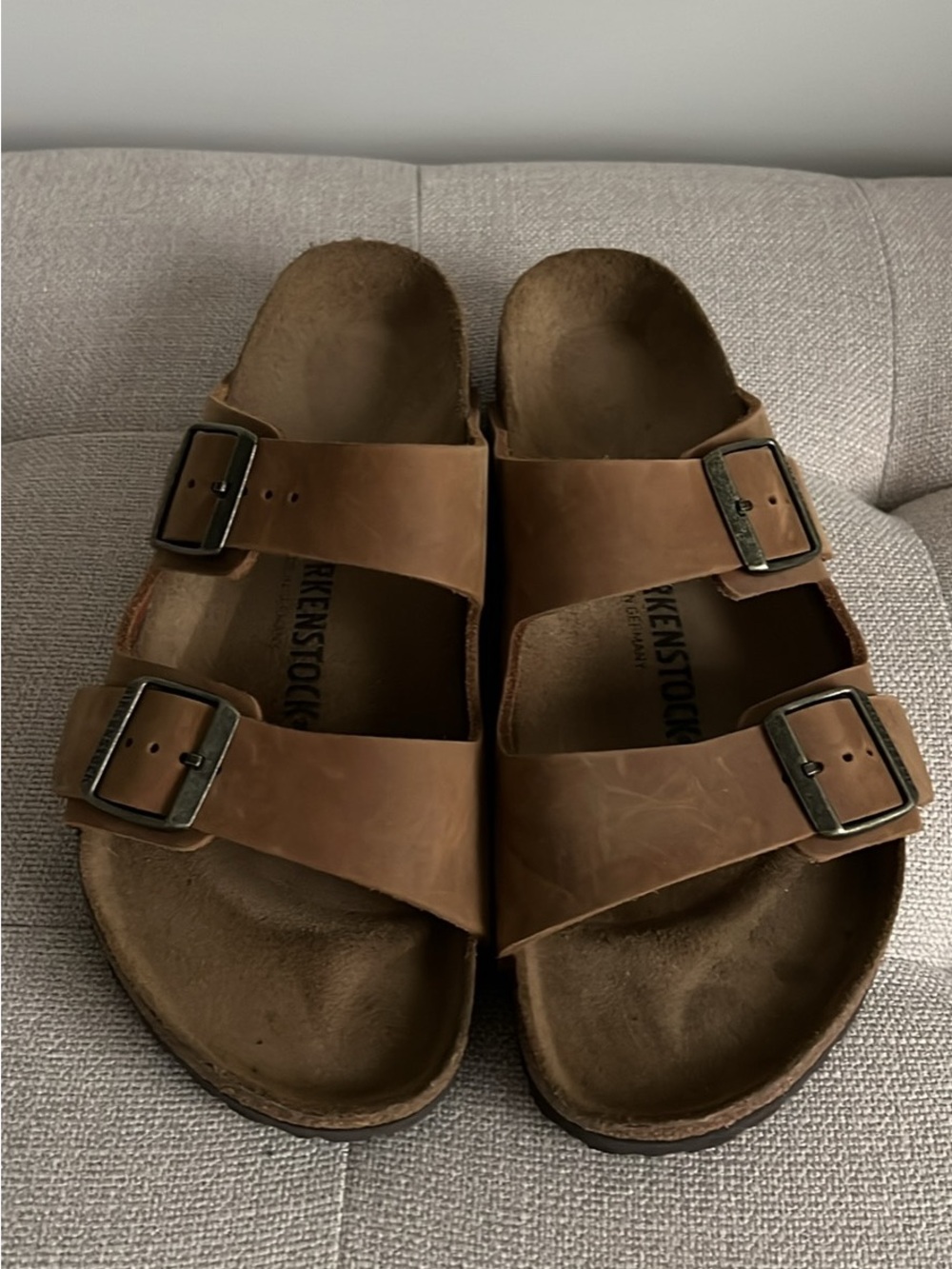 Birkenstock Arizona Two-Strap Sandals in Brown
